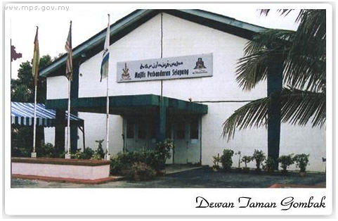 Dewan Taman Gombak Portal Rasmi Majlis Perbandaran Selayang Mps