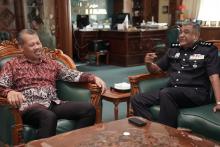 KUNJUNG HORMAT KETUA POLIS IPD GOMBAK KE MPS