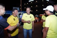 TAYANGAN SKRIN BESAR PERLAWANAN BOLA SEPAK MALAYSIA VS  THAILAND