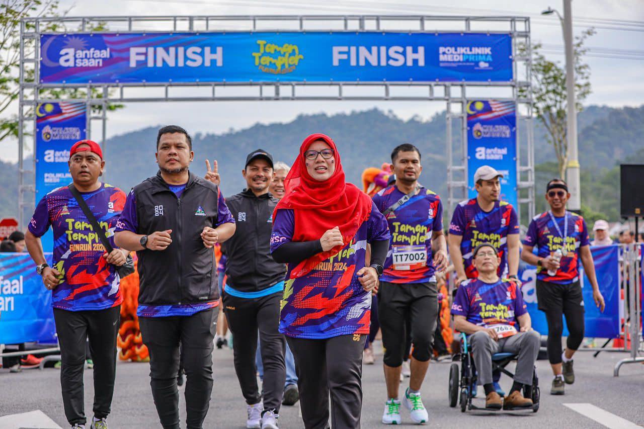 TAMAN TEMPLER FUN RUN 2024 ANJURAN PEJABAT ADN TAMAN TEMPLER