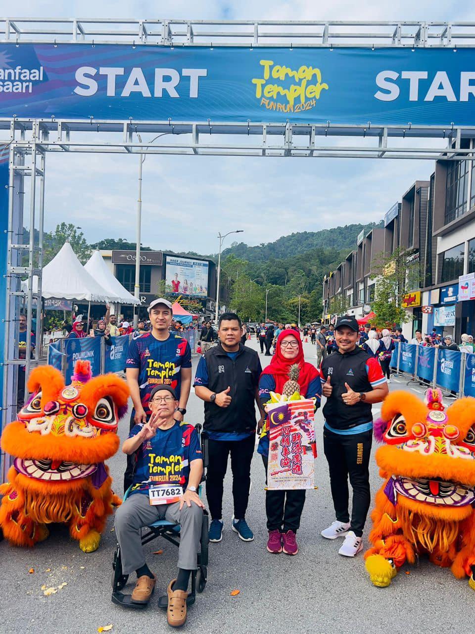 TAMAN TEMPLER FUN RUN 2024 ANJURAN PEJABAT ADN TAMAN TEMPLER