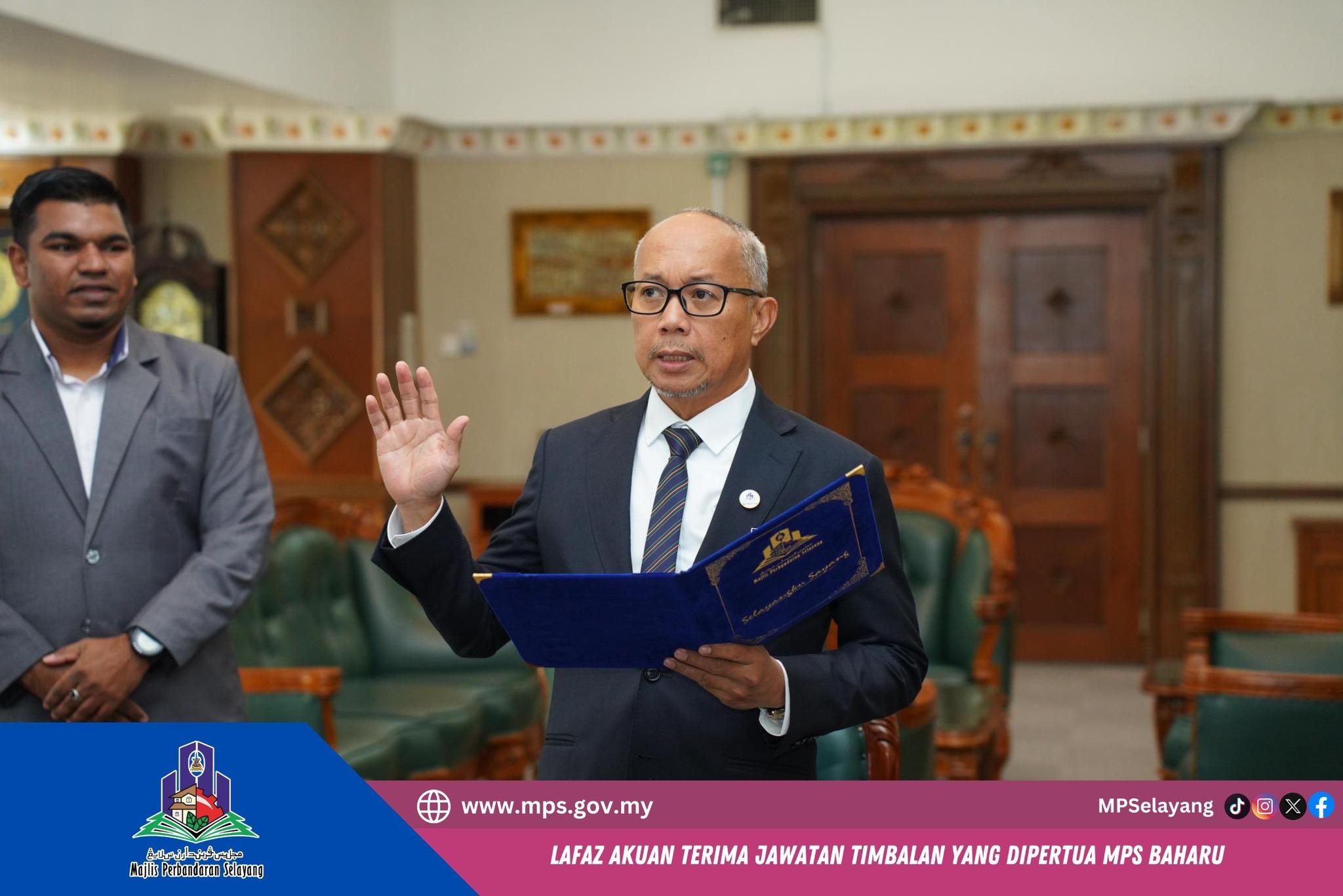 LAFAZ AKUAN TERIMA JAWATAN TIMBALAN YANG DIPERTUA MPS BAHARU