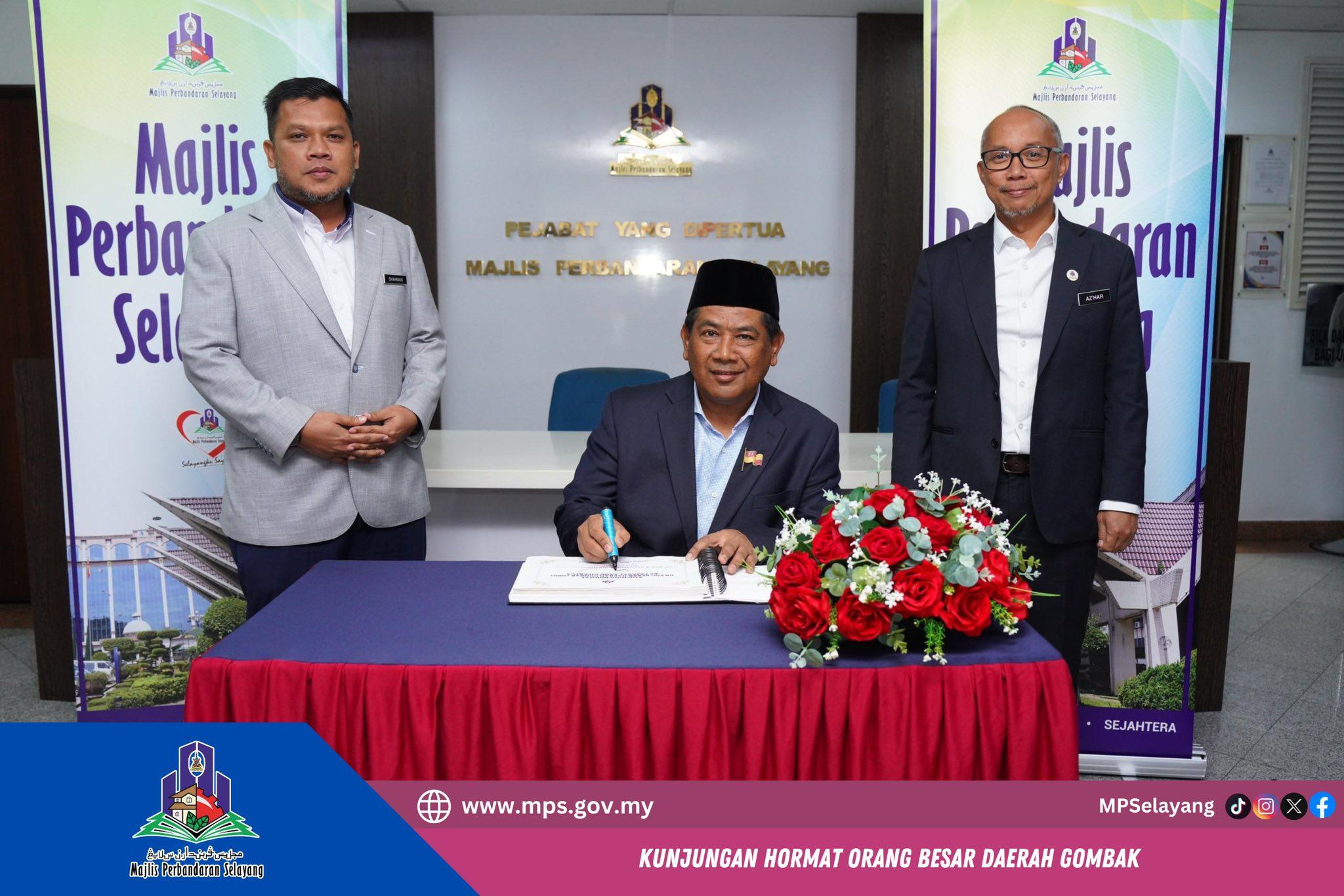 KUNJUNG HORMAT ORANG BESAR DAERAH (OBD) GOMBAK KE MPS