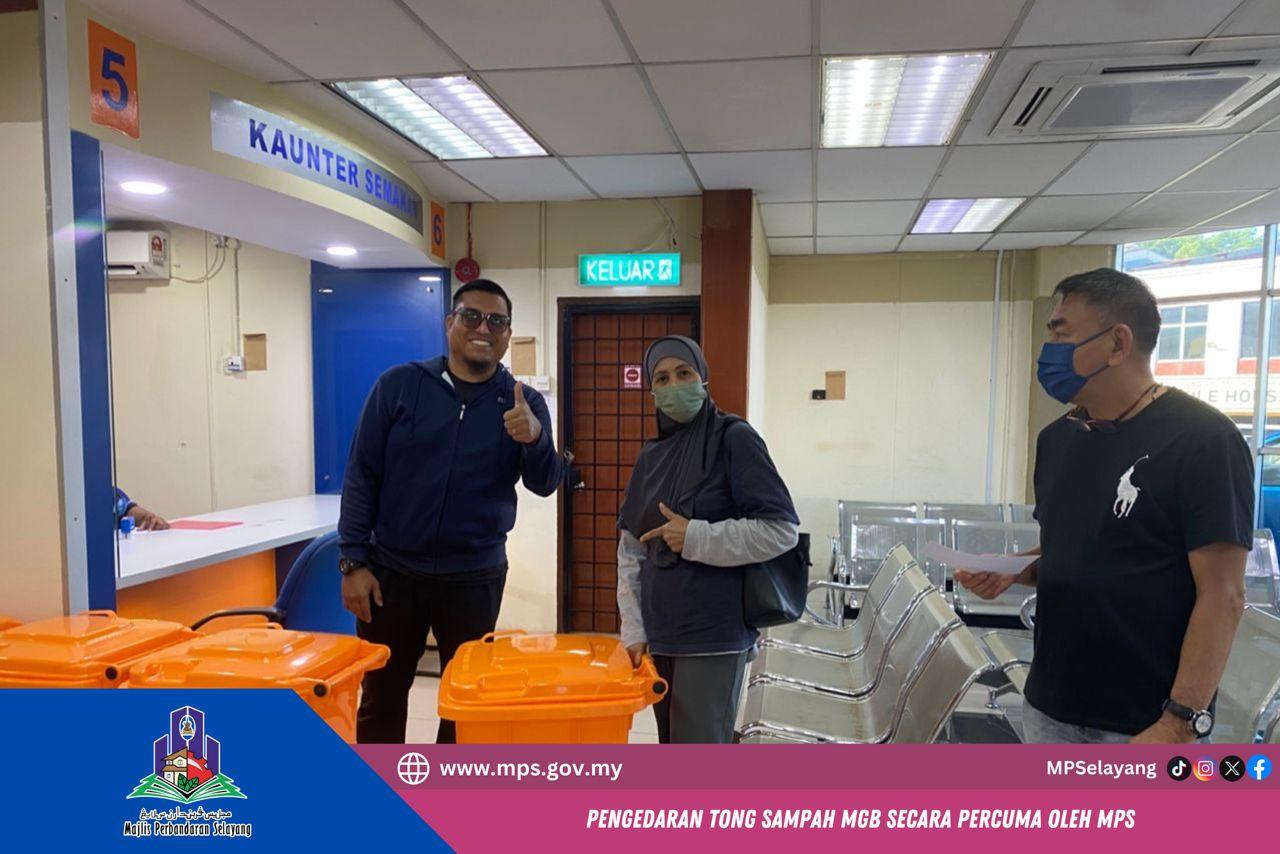 PENGEDARAN TONG SAMPAH MGB SECARA PERCUMA OLEH MPS