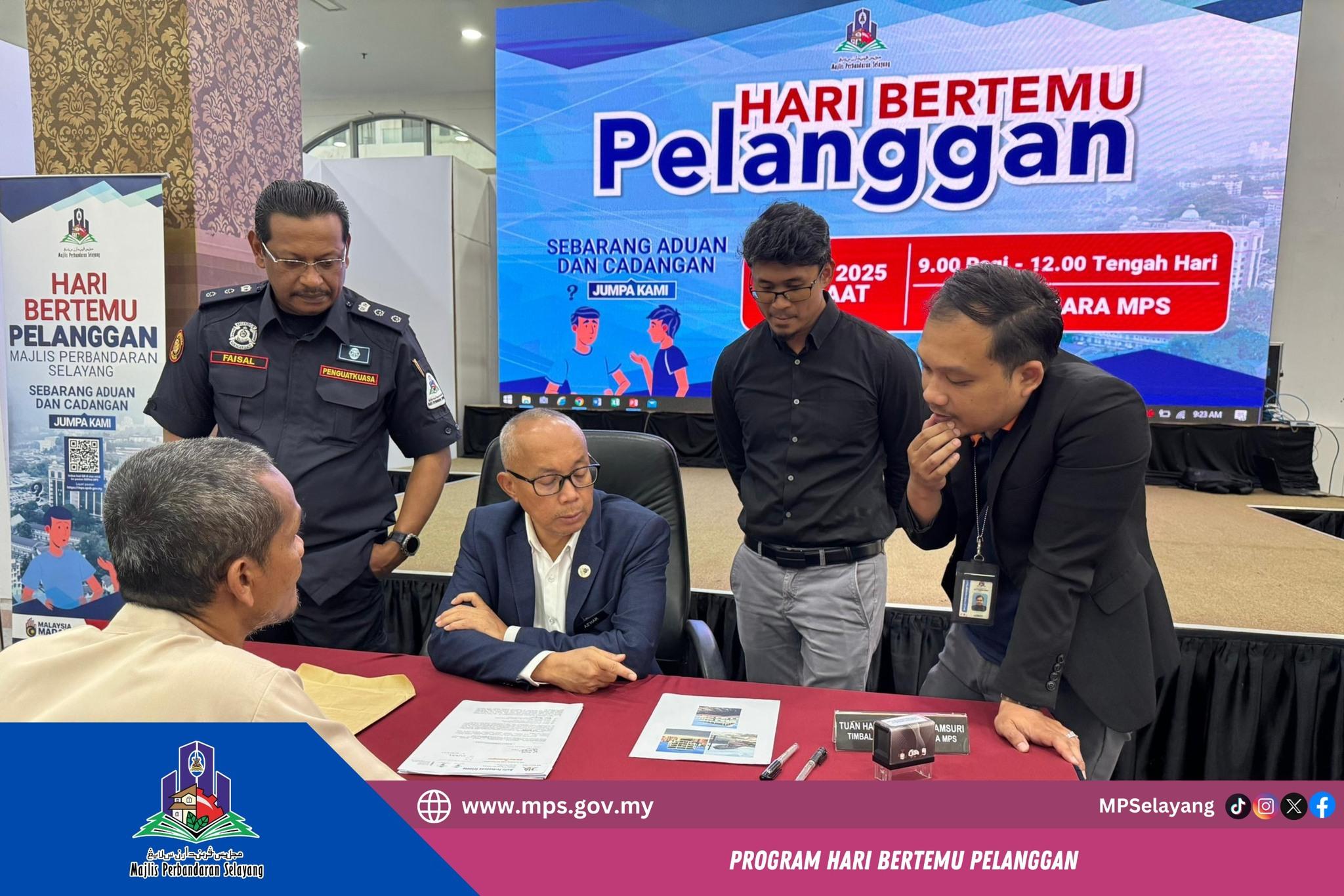 PROGRAM HARI BERTEMU PELANGGAN MAJLIS PERBANDARAN SELAYANG