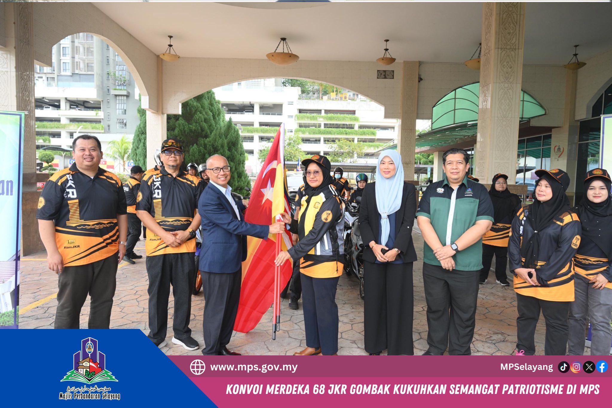 KONVOI MERDEKA 68 JKR GOMBAK KUKUHKAN SEMANGAT PATRIOTISME DI MPS