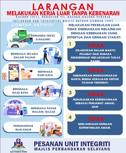 Larangan Melakukan Kerja Luar