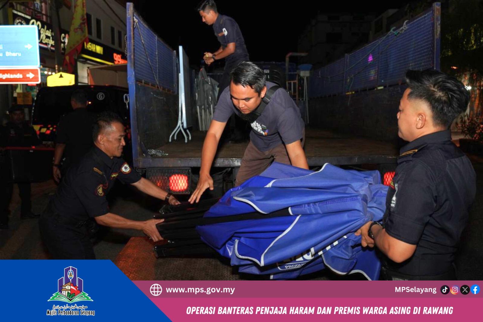 OPERASI BANTERAS PENJAJA HARAM DAN PREMIS WARGA ASING DI RAWANG