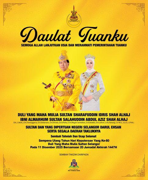 Poster Keputeraan Sultan Selangor 2025 MPS