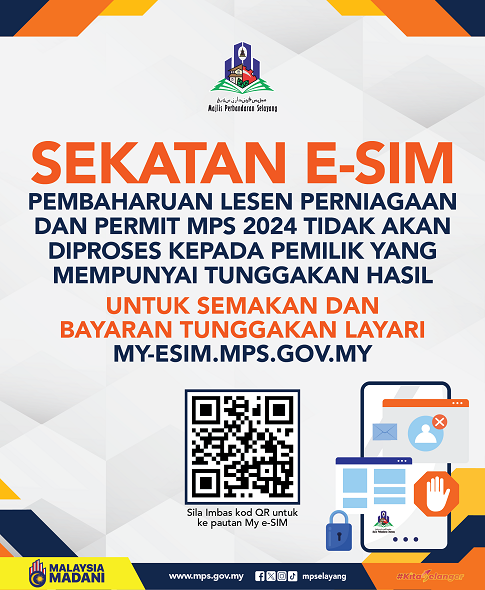 Sekatan E-Sim Bagi Pembaharuan Lesen Perniagaan 2024