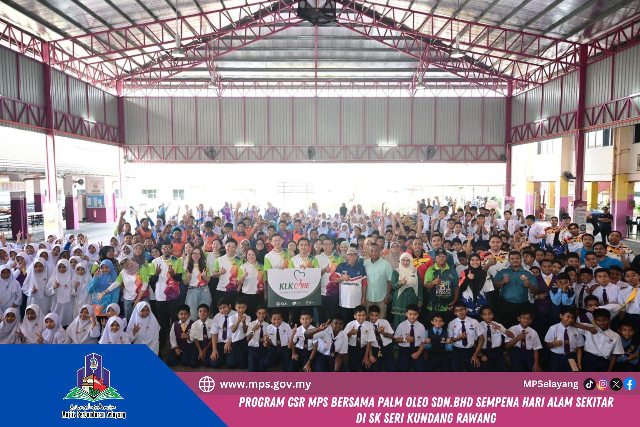 PROGRAM CSR MPS BERSAMA PALM OLEO SDN. BHD SEMPENA HARI ALAM SEKITAR DI SK SERI KUNDANG, RAWANG