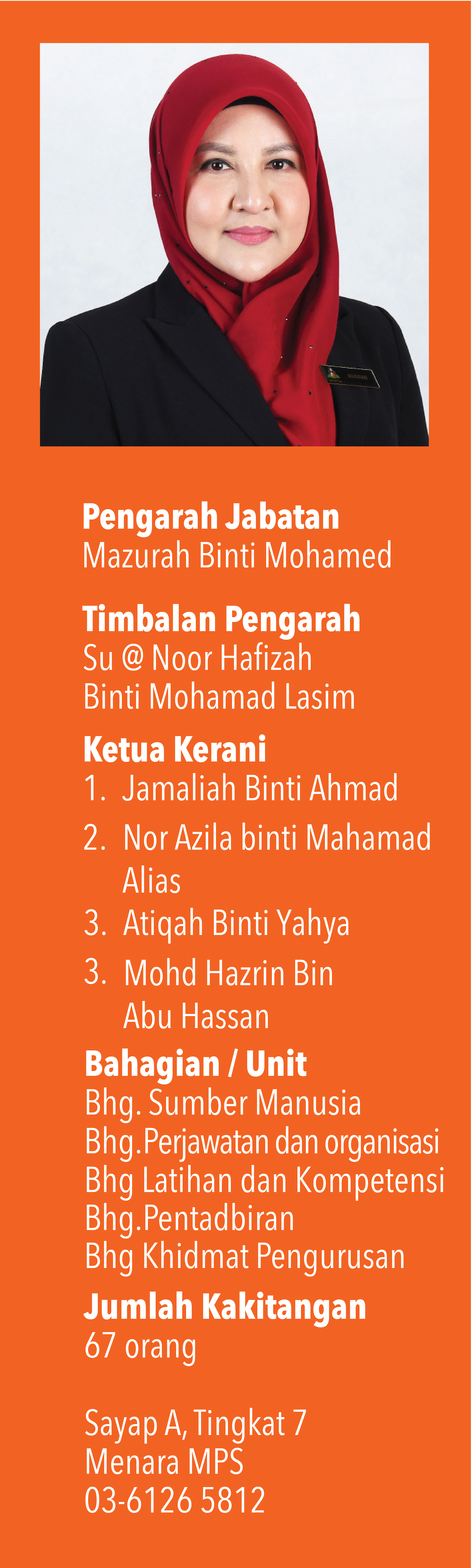 Sidepanel Pengarah Jabatan Khidmat Pengurusan 032023