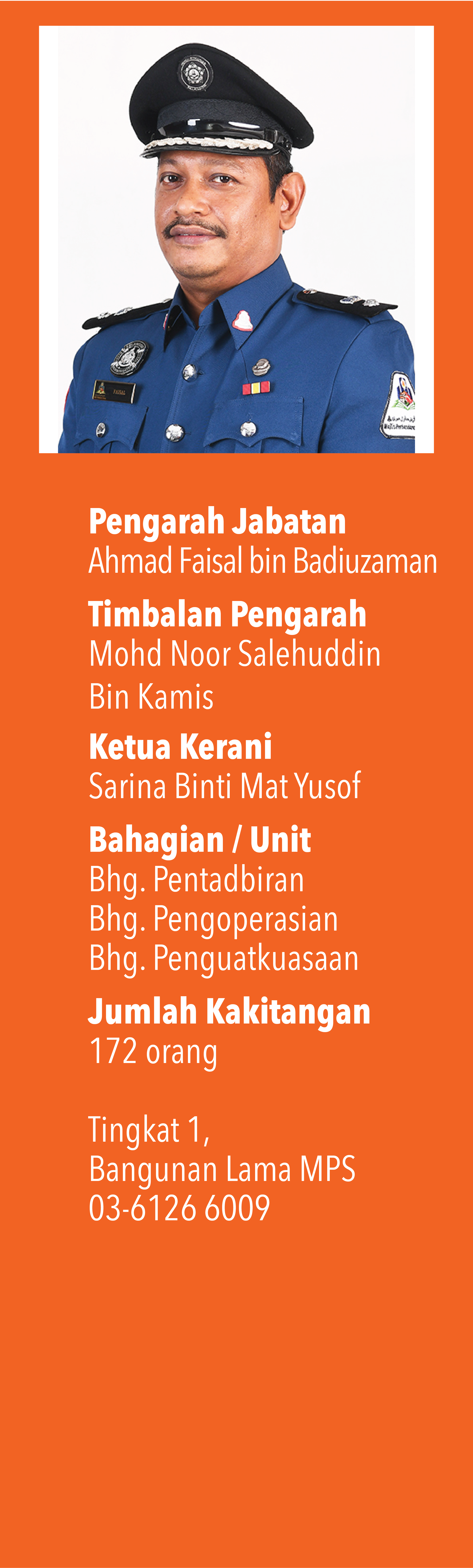 Sidepanel Pengarah Jabatan Penguatkuasa dan Keselamatan 032023
