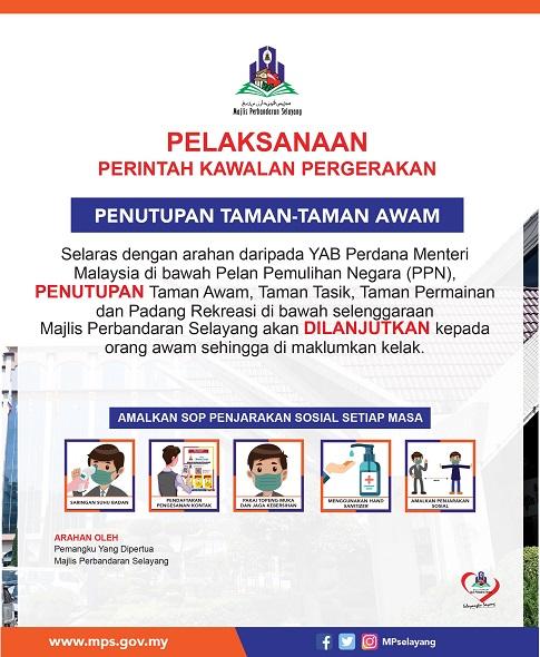 Penutupan Taman-Taman Awam 2