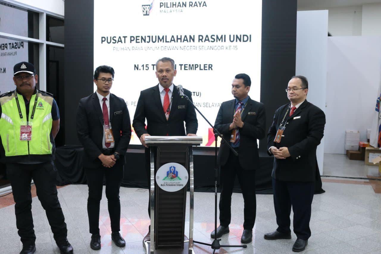 Keputusan Rasmi Pilihan Raya Dewan Undangan Negeri Selangor Ke-15 DUN N.13 Kuang, N.14 Rawang Dan N.15 Taman Templer